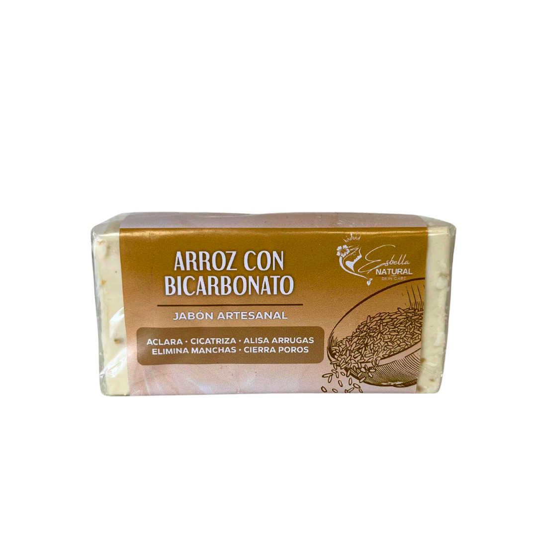 Mayoreo Jabón Arroz con Bicarbonato Esbelta